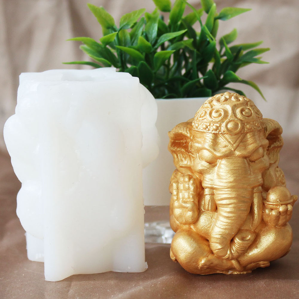 태국 인도 가네샤 부의 신 석고 장식 양초 실리콘 몰드 - Home Decor Indonesia 리뷰 및 가격