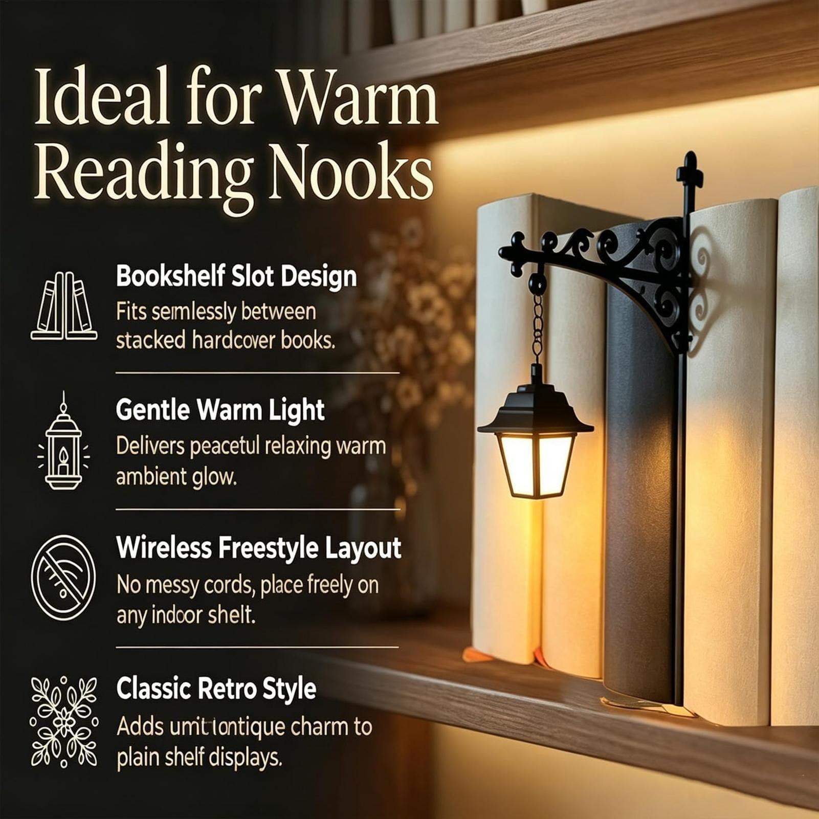 책장 램프 빈티지 LED 따뜻한 랜턴 장식 책장 조명  - Home Decor Catalog 리뷰 및 가격