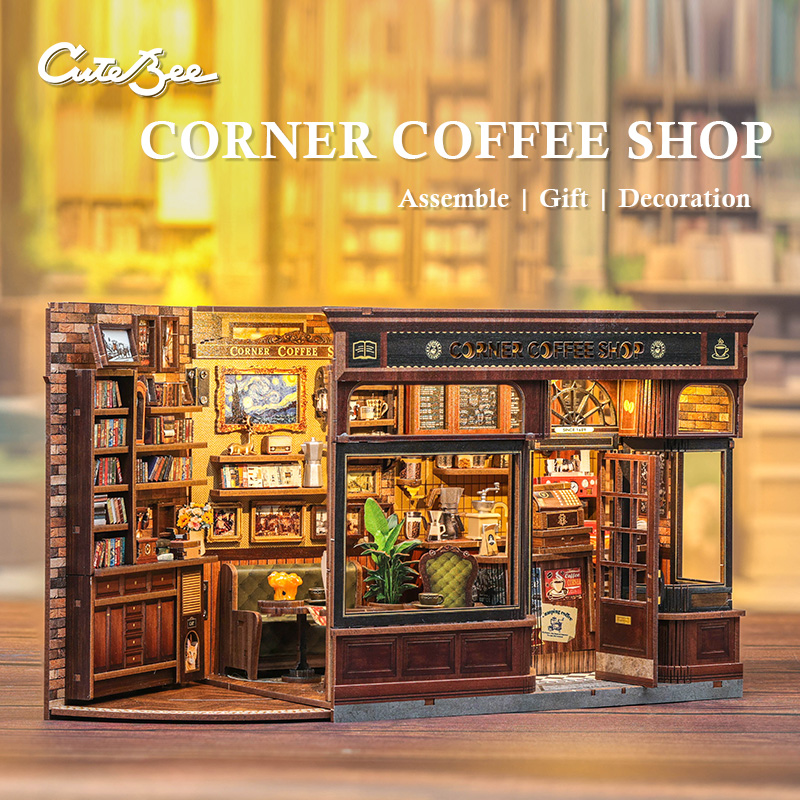 CUTEBEE Book Nook Kit LED 조명 책 - Home Decor Catalog 리뷰 및 가격