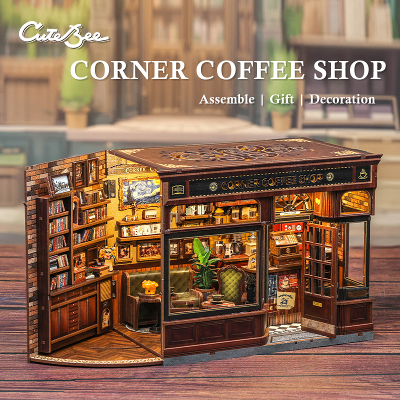 CUTEBEE Book Nook Kit LED 조명 책 - Home Decor Catalog 리뷰 및 가격